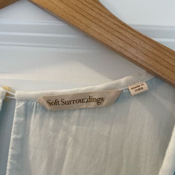 Soft Surroundings Juniper Embroidered Dress size M - Picture 4 of 7